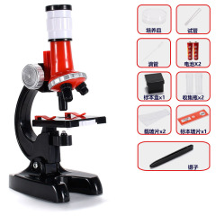A full set of children's science experiment equipment and accessories for microscopes, including specimens, student intellectual development toys, and cross-border items.