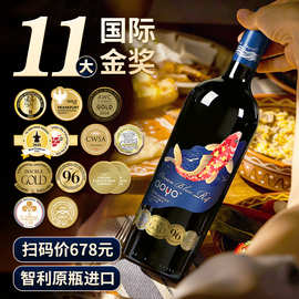 傲鱼智利原装原瓶进口红酒干红葡萄酒水果酒整箱批发代理代发送礼