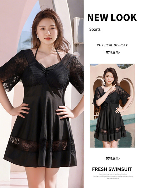 Explosive high -size swimsuit female 200 catties of split bodies…