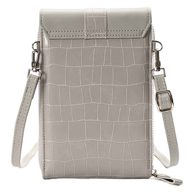 Bolso de las mujeres 2023 nuevo cinturón hebilla bolsa cubierta bolso de las mujeres cocodrilo patrón billetera multifuncional mini bolso del teléfono