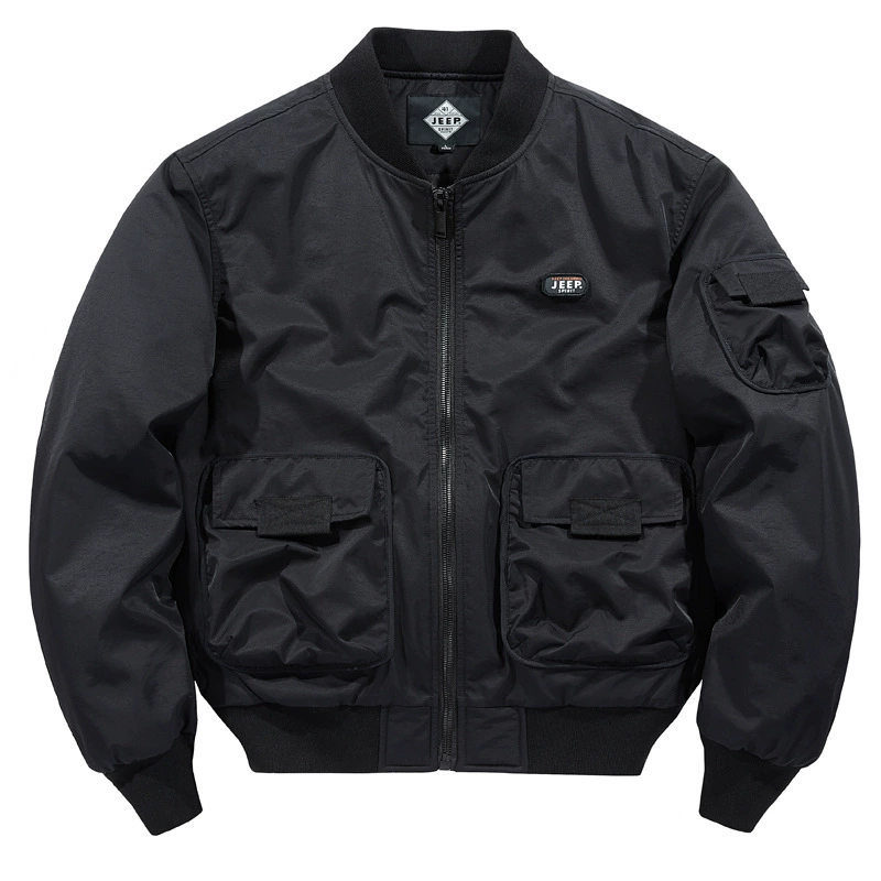 Куртка мужская осенне-зимняя Новинка, утолщенный хлопковый бейсбольный костюм с несколькими карманами, мужская куртка-Авиатор, топ 8908AJP