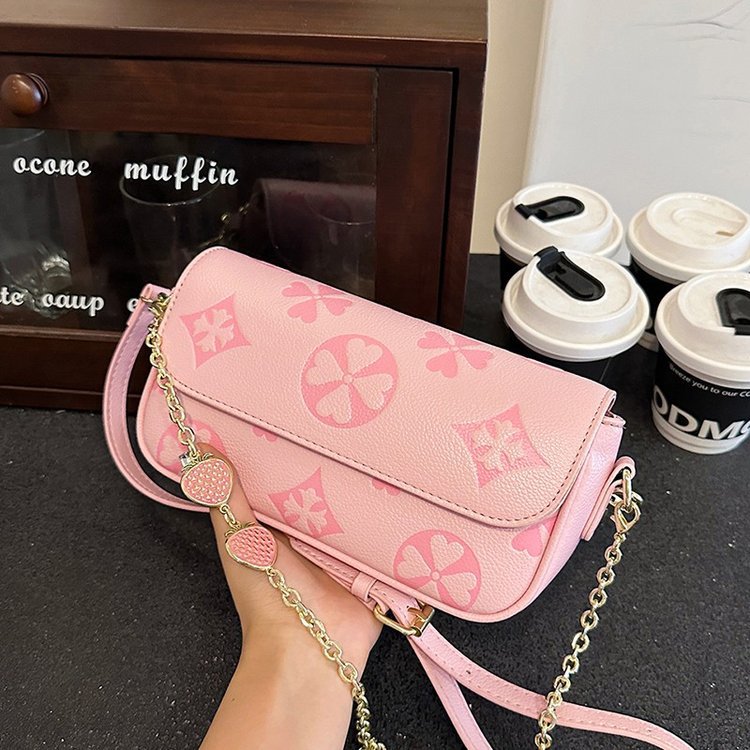 Borsa a tracolla quadrata retrò vintage con catena per donna_voghion.com