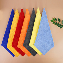 超细纤维洗车毛巾经编高低毛吸水擦玻璃清洁巾擦车巾