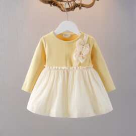 2025新款女童连衣裙宝宝春秋季长袖套装儿童两件套婴幼儿裙子秋装