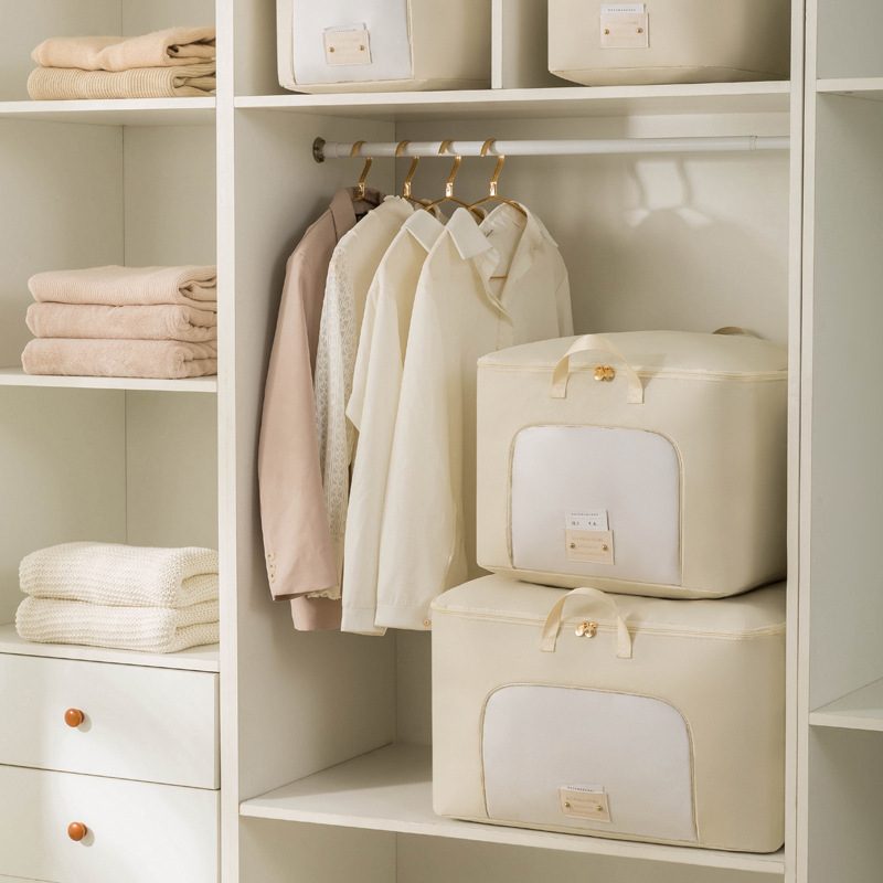 New Cotton Quilt Storage Bag with Super Large Capacity for Organizing Clothes, Travel, Business Trips, Storage, Moving, Packing Bags, and Storage Bags New Cotton Quilt Storage Bag with Super Large Capacity for Organizing Clothes, Travel, Business Trips, Storage, Moving, Packing Bags, and Storage Bags
