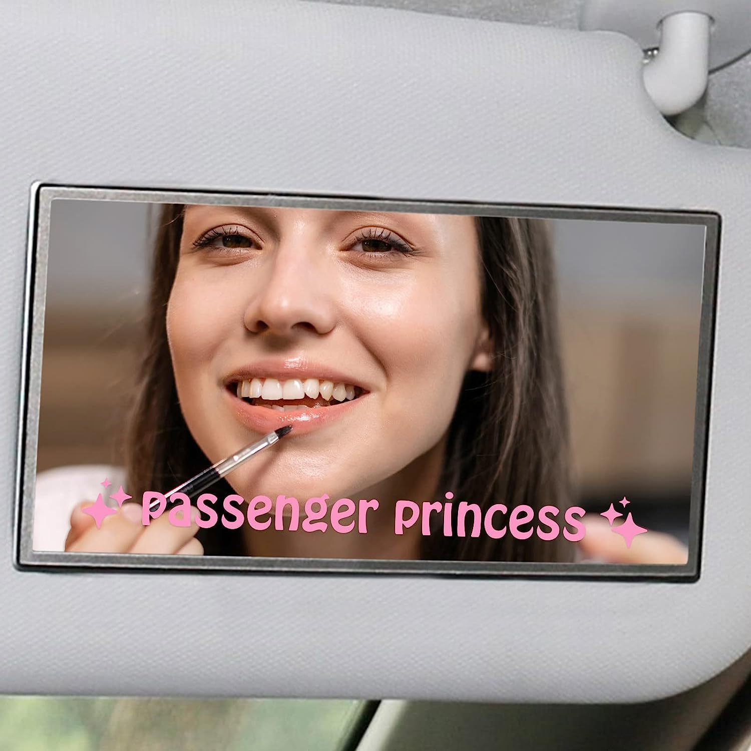 Pasajero princesa espejo retrovisor pegatinas lindo pasajero princesa pegatinas vinilo dama coche pegatinas