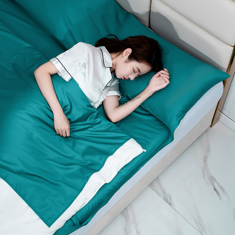 Cotton hotel de algodón puro artefacto sucio saco de dormir vacío 100 algodón para viajes de negocios sábanas funda edredón verano portátil image 23