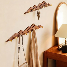 挂衣钩墙壁挂入户门口玄关挂衣钩进门后衣帽衣服免打孔黄铜挂钩