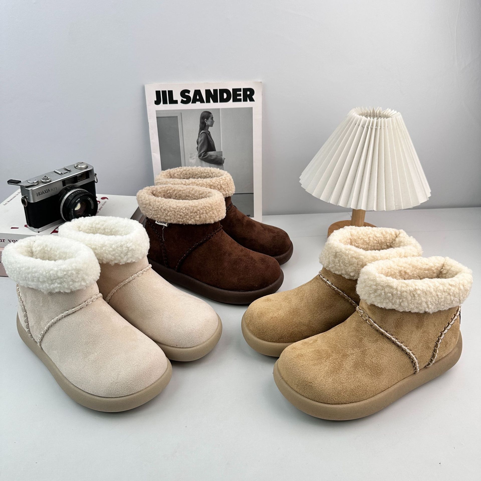 远波羊毛小土豆雪地鞋女2025年冬季新款防水小土豆保暖丑萌鞋代发