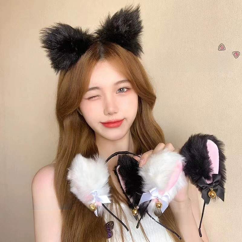 Sexy plush cute headband, hair accessory for face washing, cat, internet celebrity