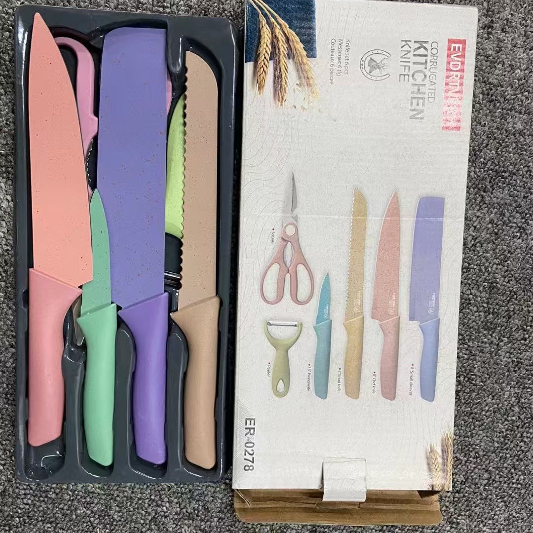 0.8 굵은 밀짚 6개 세트 - 컬러박스