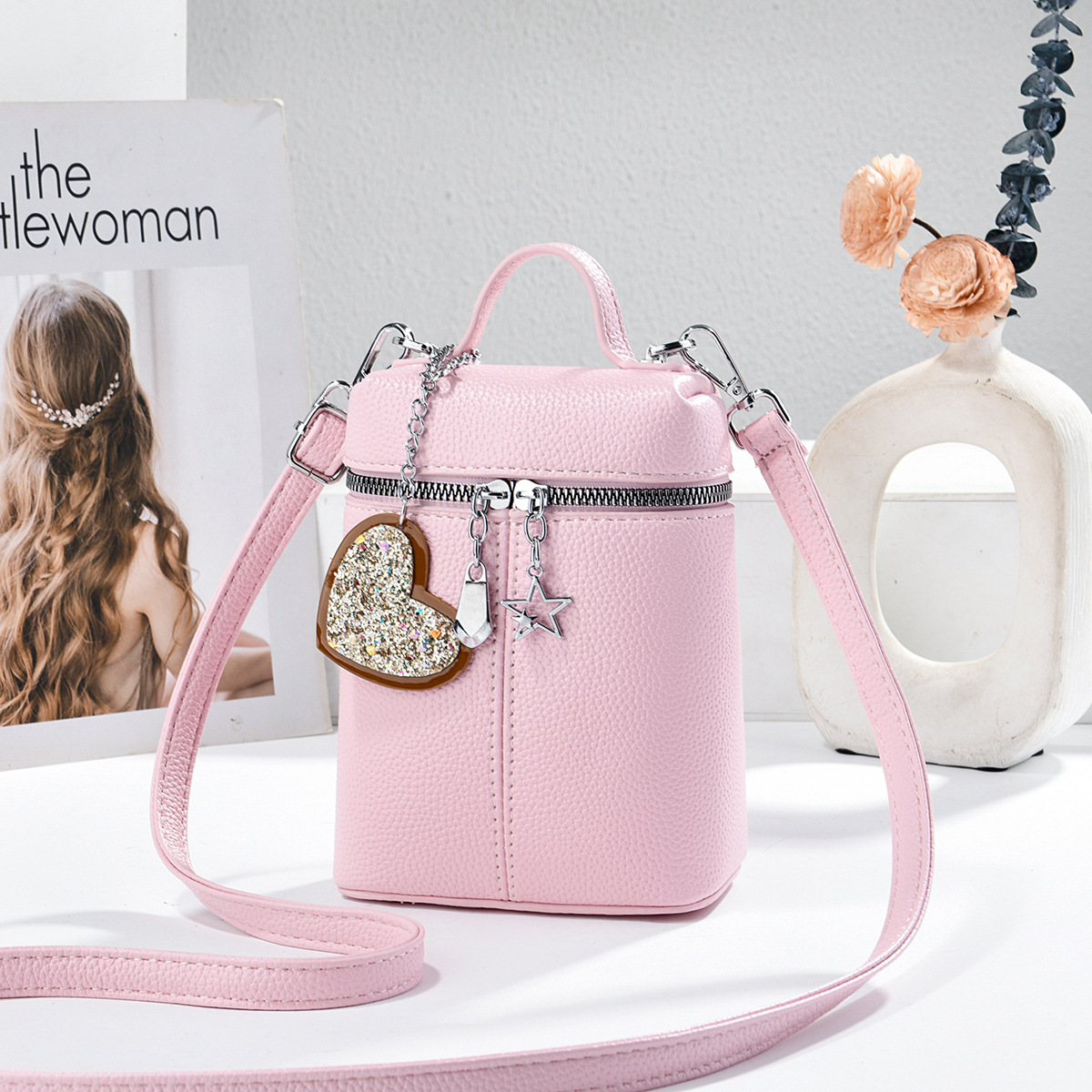 Exquisita mini bolso de cubo casual bolso de viaje diario de moda versátil mochila de hombro bolsas transfronterizas