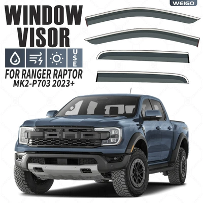 Suitable for Ford Ranger Raptor Window visor Ranger Raptor Rain and Rain shield
