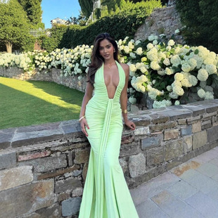 SDM156�羳�ԸК��|��V�첱�L����β�B��ȹ���Q؛Դwomen dress