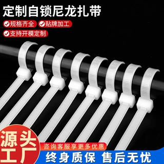 定制塑料自锁式尼龙扎带 捆绑带3*100*4*200*5*500捆扎带黑色扎带