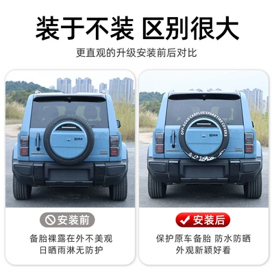 Off-Road Vehicle Tire Sun Protection – Spare wheel cover