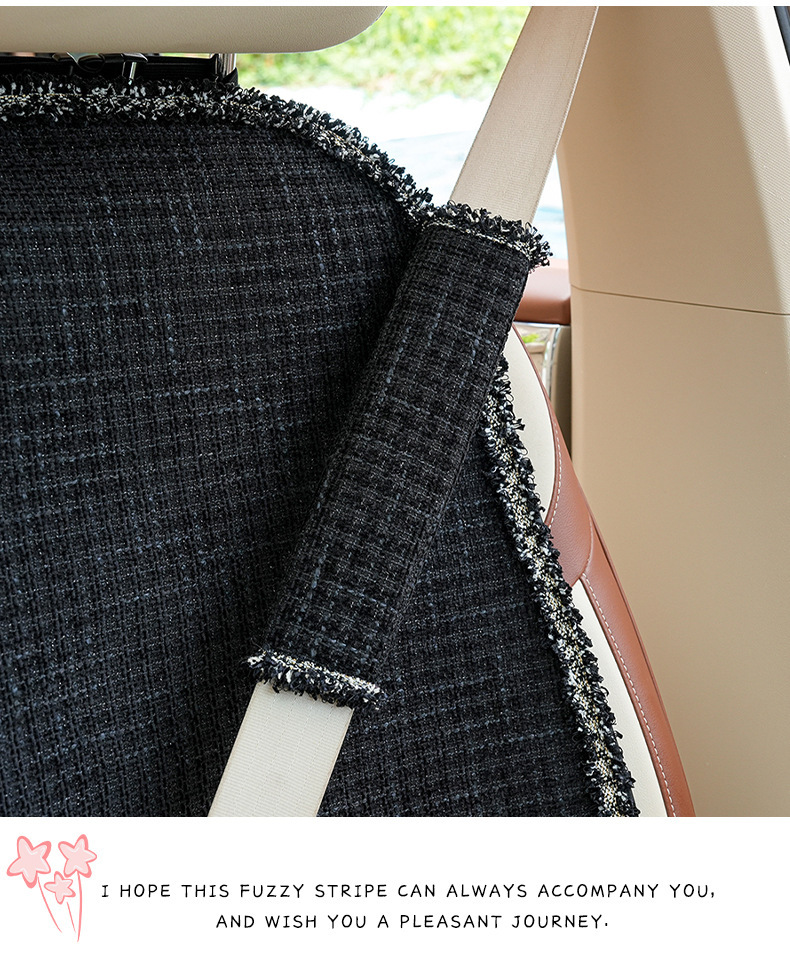 Xiaoxiangfeng Car Seat Belt Shoulder Protector Anti-Stranglehold Car High-End Safety Belt Protective Cover Decorative Girl
