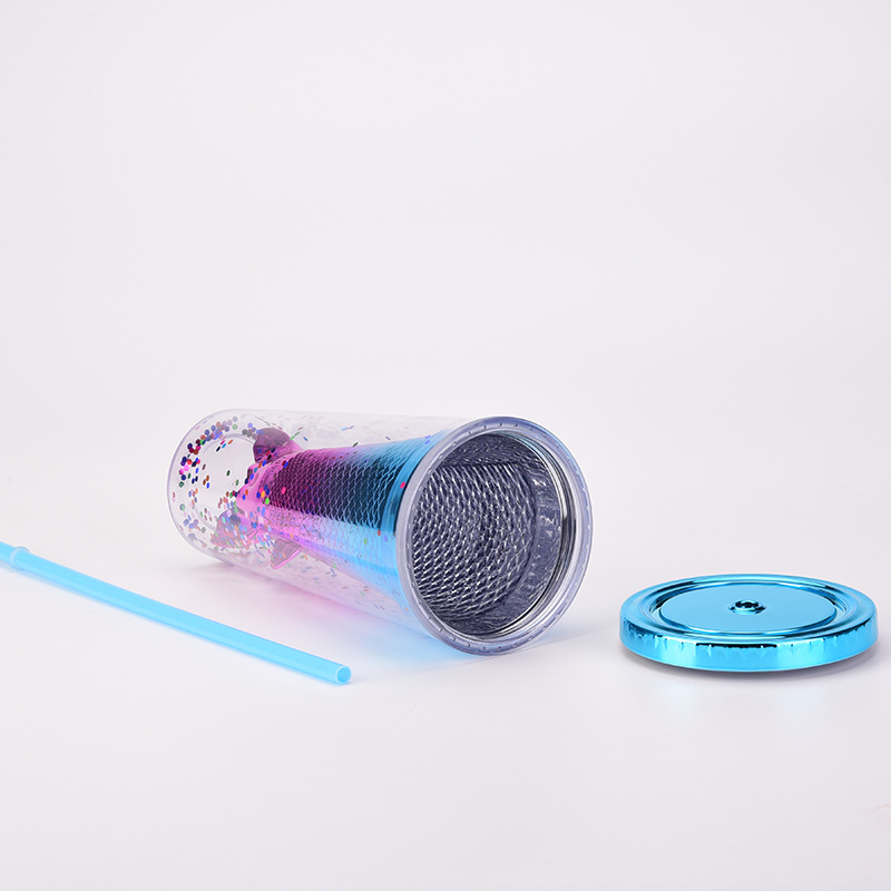 630g Weight Water Bottles Kitchen and drinking utensils 1 Piece Quantity Home, inside the car Occasion Plastic Material Sequins, Mermaid Tail Pattern Fashion Style Fashion Sequins Mermaid Tail Plastic Water Bottles 1 Piece 6
