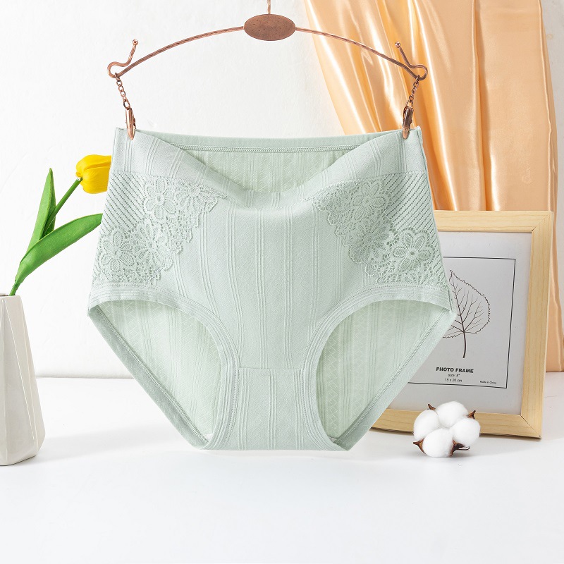 Ropa interior de algodón Mujer algodón entrepierna cintura alta vientre contracción pantalones cortos cabeza gordita chica suelta más calzoncillos para personas de mediana edad y ancianos