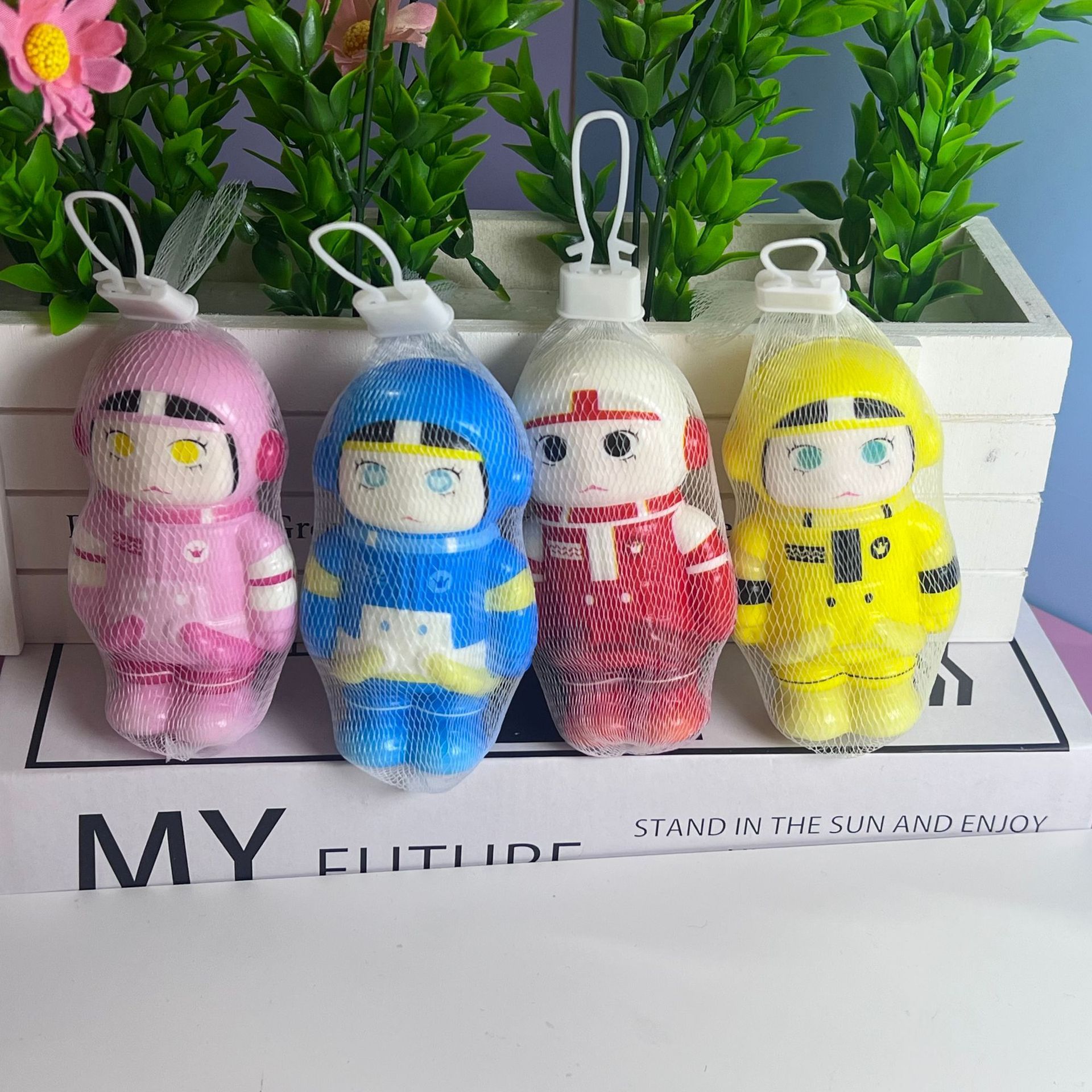 [네트백팩] 버블마트 혼합모-12cm