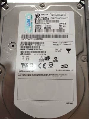 IBM 3578 Storage 26K5535 03N6335 IBM300G/10K ST3300007LC жесткий диск