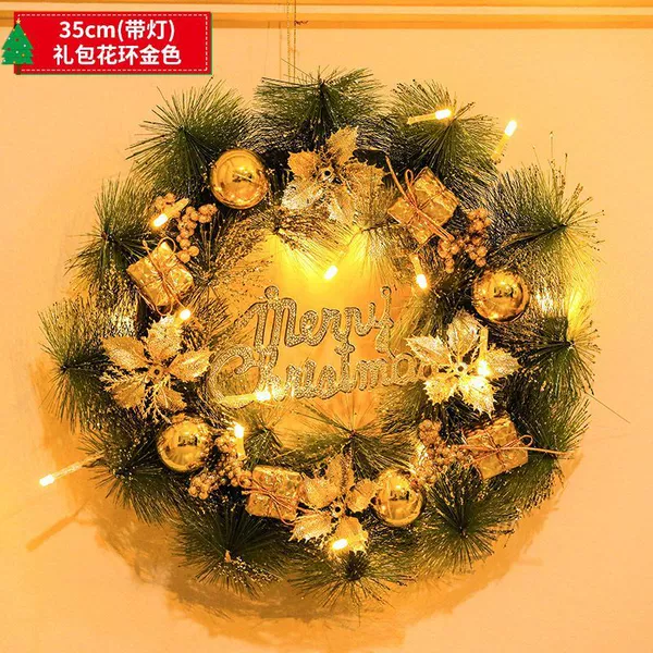 ➮35cm golden gift bag garland [with light + hook]✰