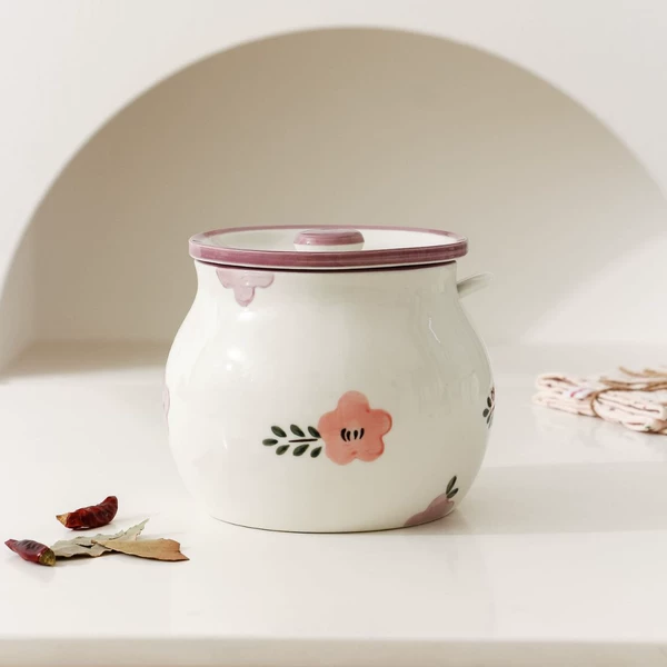 Large purple smoked flower lard can 1200ml (18 sets per box)