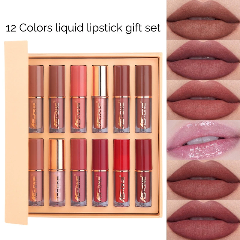 Взрывная модель трансграничный MAGIC CASA12 цвет книжный блеск для губ набор матовый перламутровый антипригарный стакан для губ глазурь помада оптом