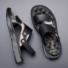 一件代发男士凉鞋防滑夏季休闲潮流沙滩凉鞋软底外穿耐磨开车凉鞋