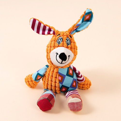 Amazon Bestselling New Arrival Plush Dog Toy, Puppy Chew-Resistant, Sound-Producing, Cartoon Cute Fox Figure