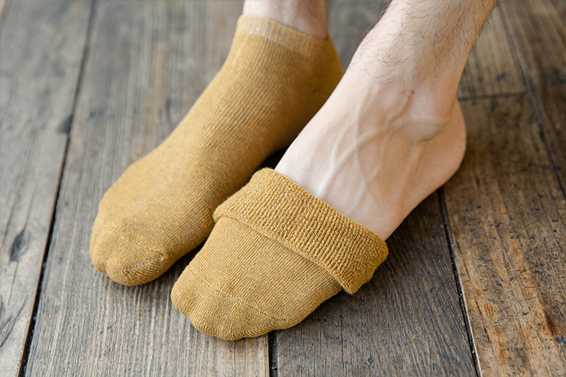 Calzini invisibili autunnali e invernali da donna, calzini in cotone, suole in spugna spessa, tinta unita, calzini invisibili da barca, studenti, calzini casual bassi_voghion.com