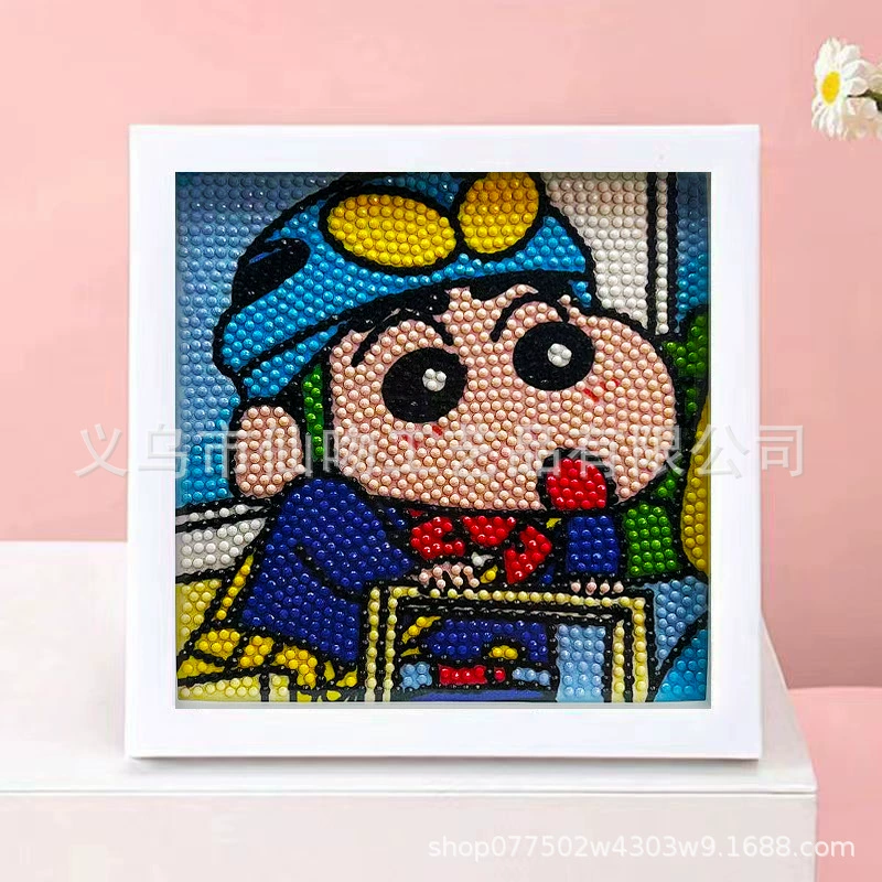 DIY-набор для алмазной мозаики 17×17 см, пластиковая рама, дизайн щенок, полный набор инструментов для кладки