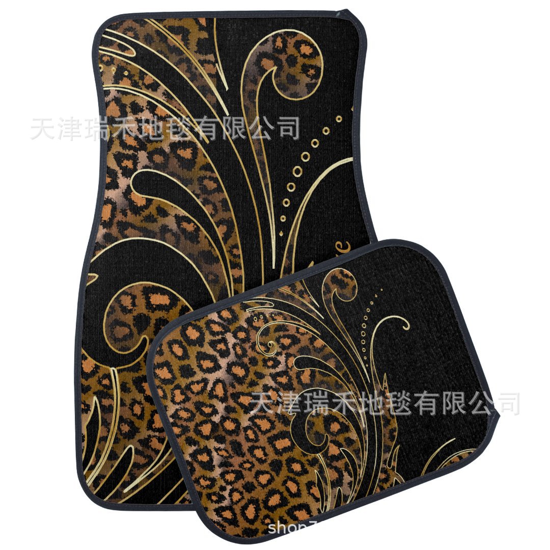 Factory Straight Hair TEMU Non-slip Dirty Resistant Car Mat Carpet suit Nordic Light Luxury Car Dirty Resistant Floor Mat Wholesale
