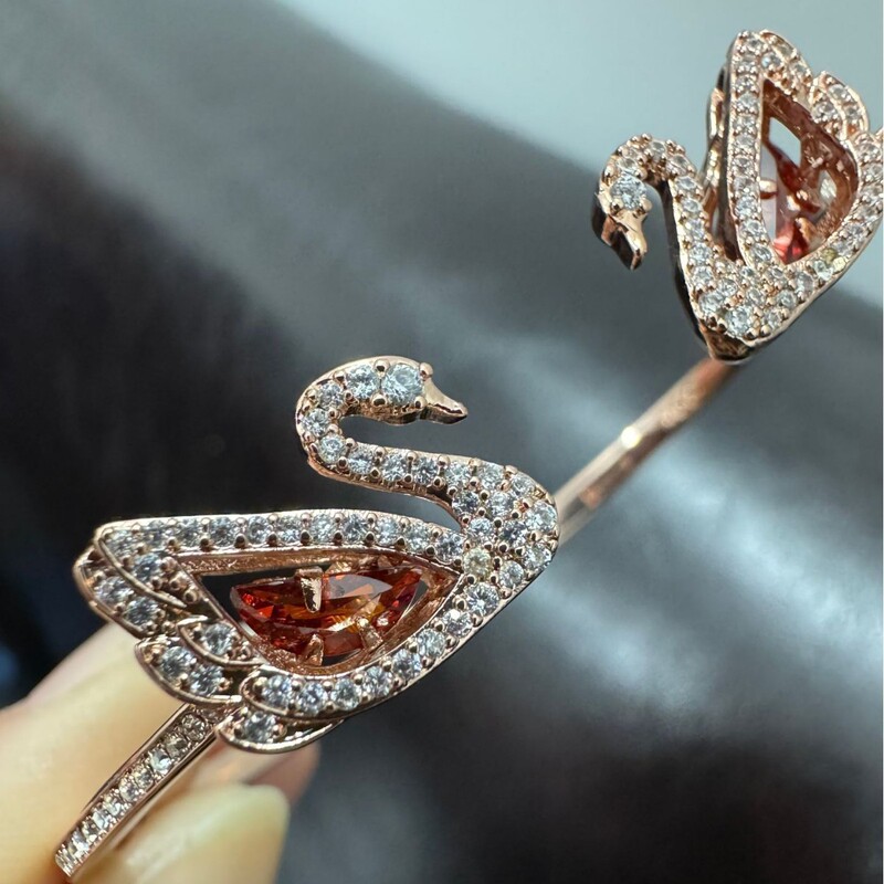 Cross-Border Swarovski Elements Crystal Women's Bracelet Classic Beating Heart Sugar Cube Bracelet Bracelet