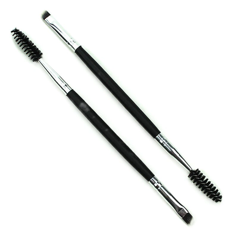 Двойная кисть для бровей скошенная кисть для бровей спиральная кисть для ресниц портативная Кисть для макияжа кисть для теней для век Кисть для ресниц