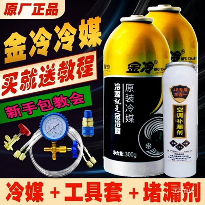 Gold Cold R134A Avtomobil Kondisioneri Freon Sızma Təmir və Doldurma Dəsti