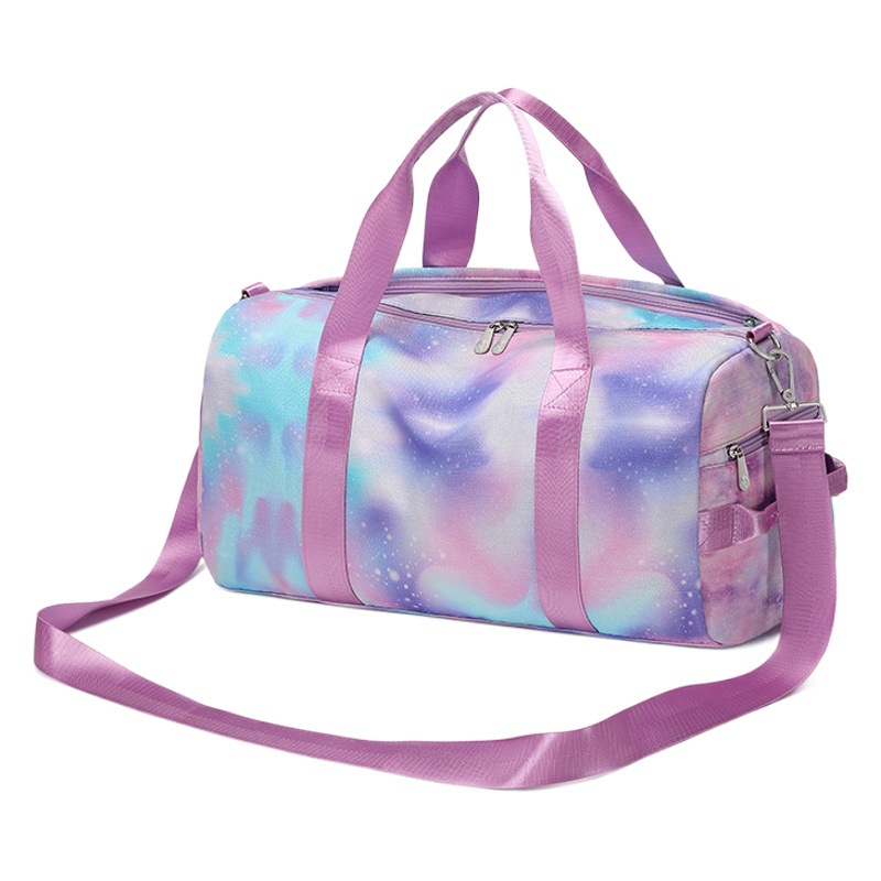 Bolsa de viaje al por mayor de fábrica transfronteriza de gran capacidad impermeable graffiti impresión natación fitness bolsa de deporte bolsa de viaje