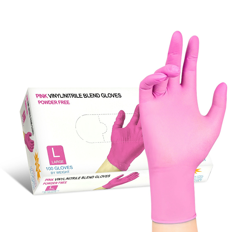 분홍색 두꺼운 합성 100개 상자 *S 사이즈