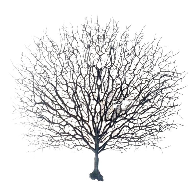 Plástico Rama de pavo real Rama de coral simulación blanca rama seca rama falsa estudio fotografía decoración coral rama muerta