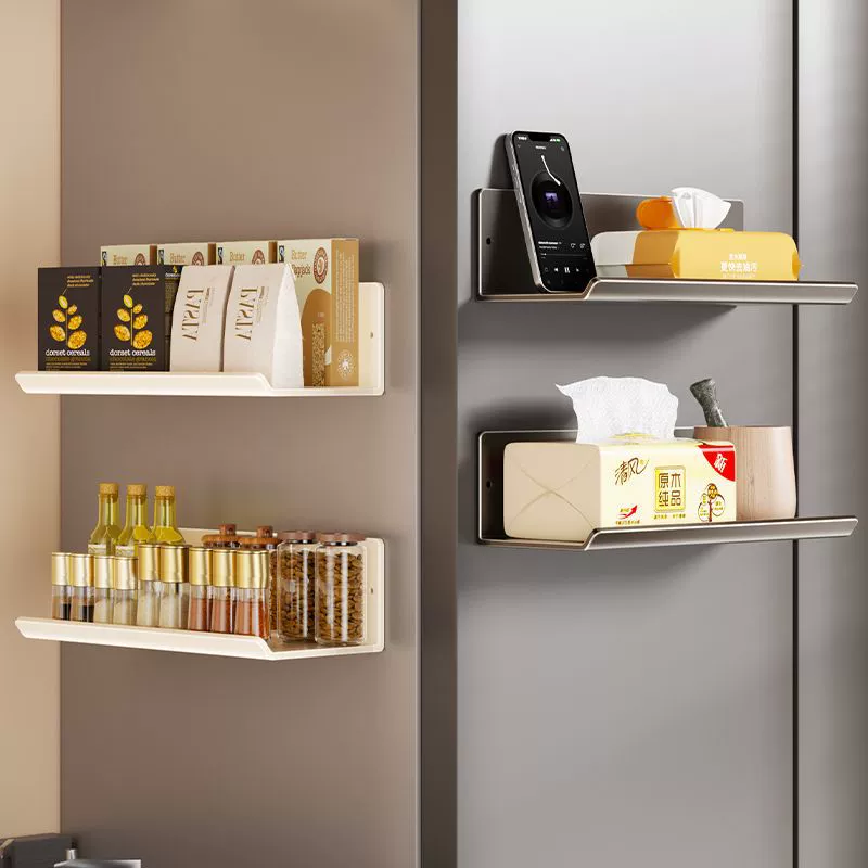 Spice Rack Wall-mounted Magnetic Shelf Rack Over-door from Yomiego