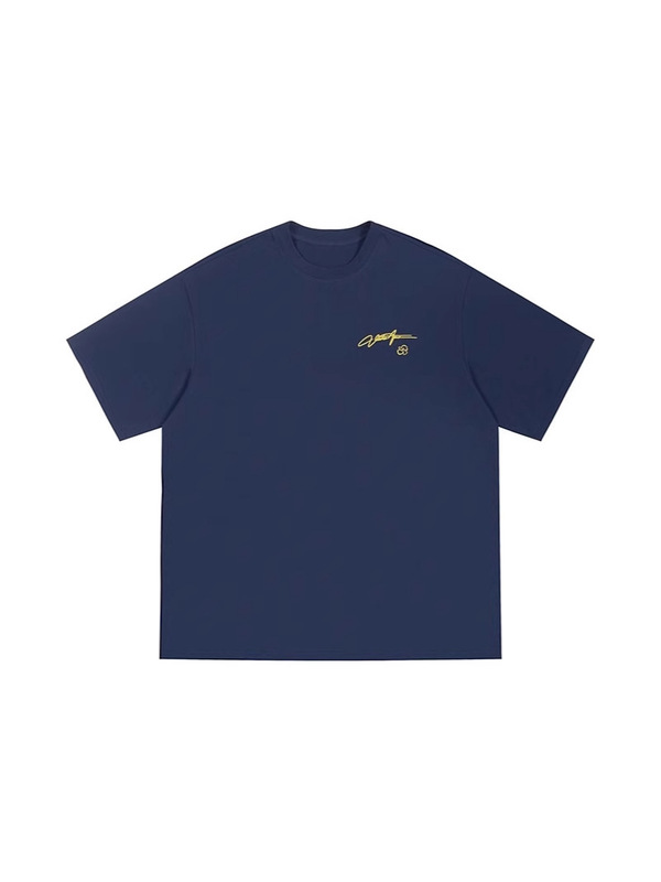 純綿国民的トレンドアメリカンオーバーサイズデザインニッチ右肩半袖Tシャツ女性用2025新作ハイストリートトップ|undefined