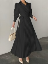 A 21881 V-Neck Long Sleeve Dress ��������ȹ �羳��Ӧ��