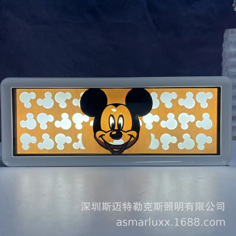 New Marvel Superhero Cartoon Anime Paper Sculpture Lamp Birthday Gift Bedroom Bedside Night Light Wholesale Dropshipping