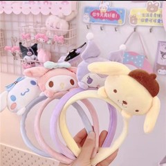 Elegant Lolita Cute Hairband for Girls, Cartoon Dolls, Maple Dog Headband, Hair Accessories, Whimsical Headwear, Wholesale