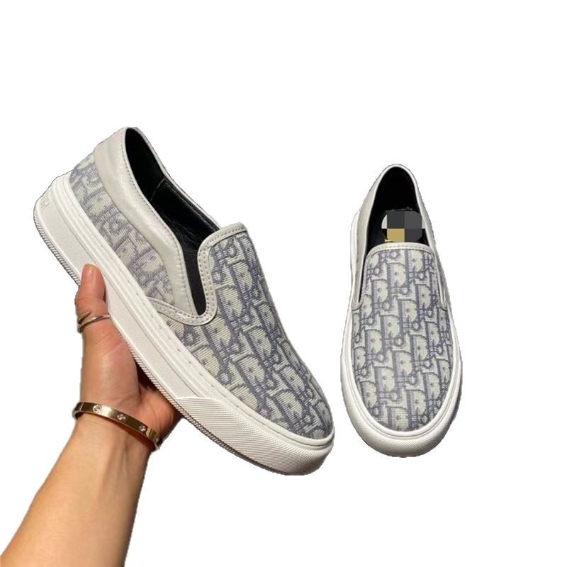 2025 nuevos zapatos Lefu, zapatos de lona de ante con pedales, zapatos de tabla perezosos impresos, zapatos casuales de suela gruesa para hombres