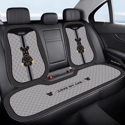 Cushion, Universal Half-Pack Car Seat Cover — Seat cushion, seat cover - e0537j-gray-bottom-tyrannosaurus-rex-three-piece-set-in-the-back-row-velvet-pad-a03-code