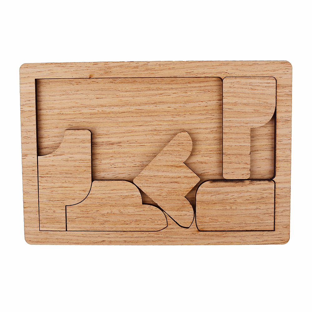 Interesting and Fun Quadrilateral Puzzle Puzzle Brain-Burning Difficult Wooden Toy Gift Kidsren's Educational Board Game