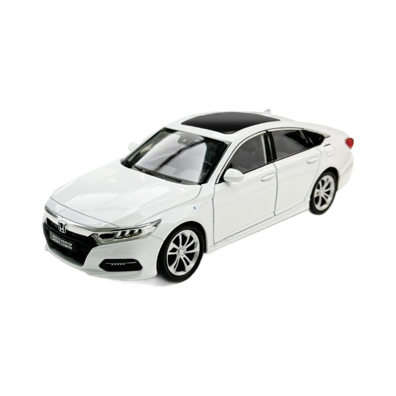 Coche a modelo de coche 1:24 coche de aleación Honda Accord de décima generación con sonido y luz, coche de juguete, modelo de sonido
