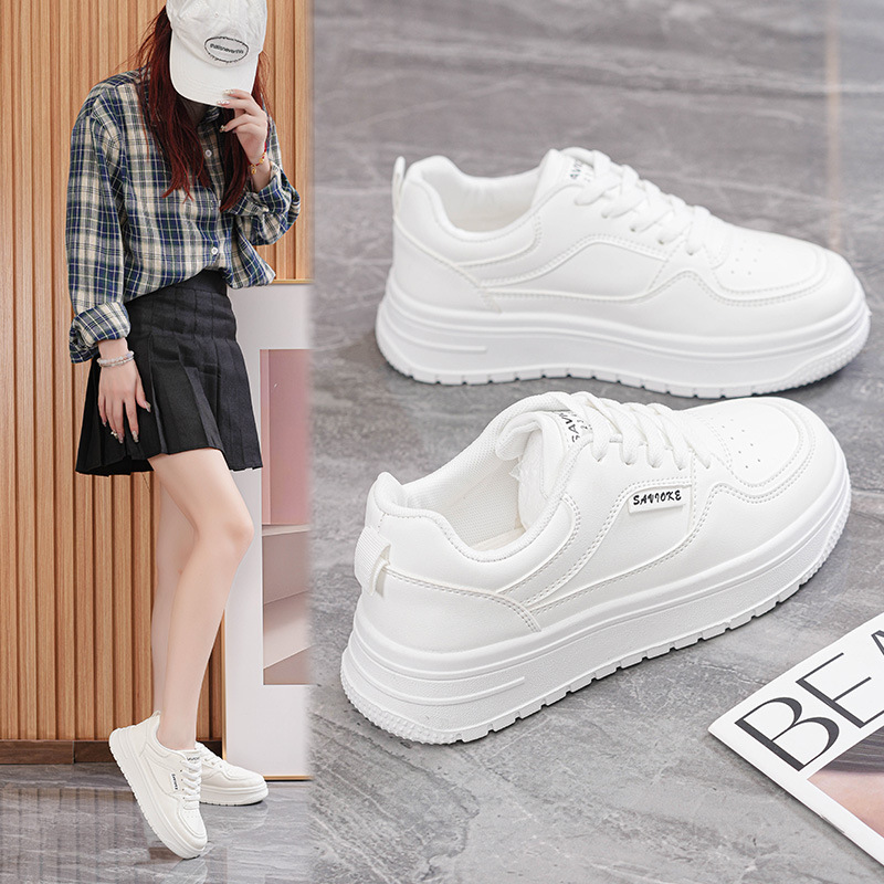 2025 Spring and Autum New Versatile Sports Shoes Women's White Shoes Fashionable Casual Women's Shoes Sneakers P832
