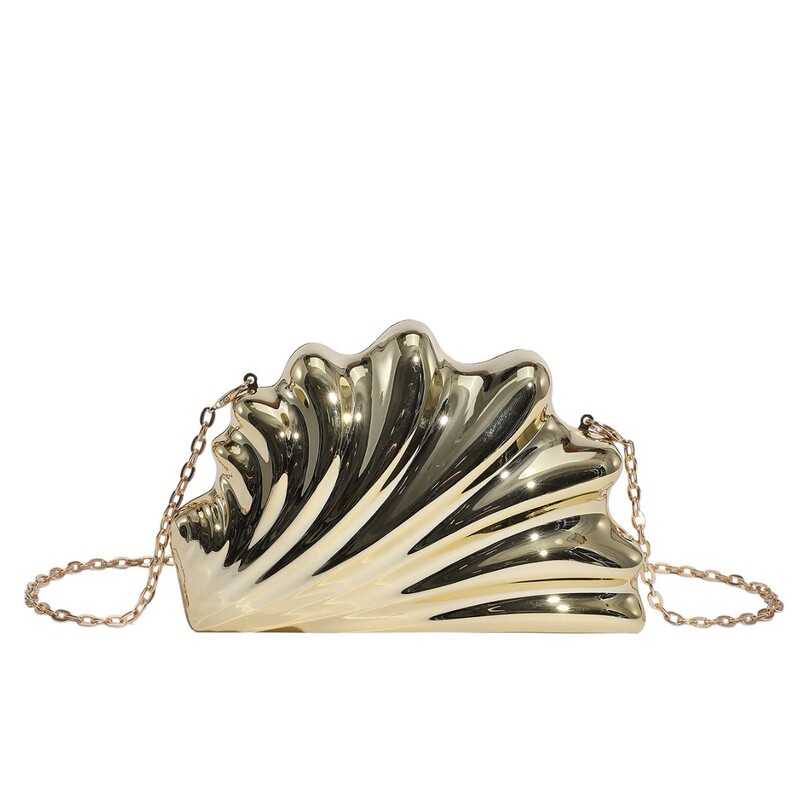 Fashionable, Simple and Versatile Niche Design Wings Acrylic High-End Shell Pattern Banquet Box Crossbody Bag